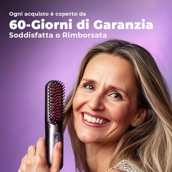 Spazzola Lisciante Portatile Senza Fili DermyLab PRO