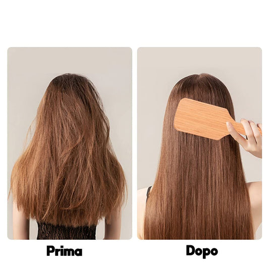 Spazzola Antistatica in Bamboo per Capelli - DemmyBrush